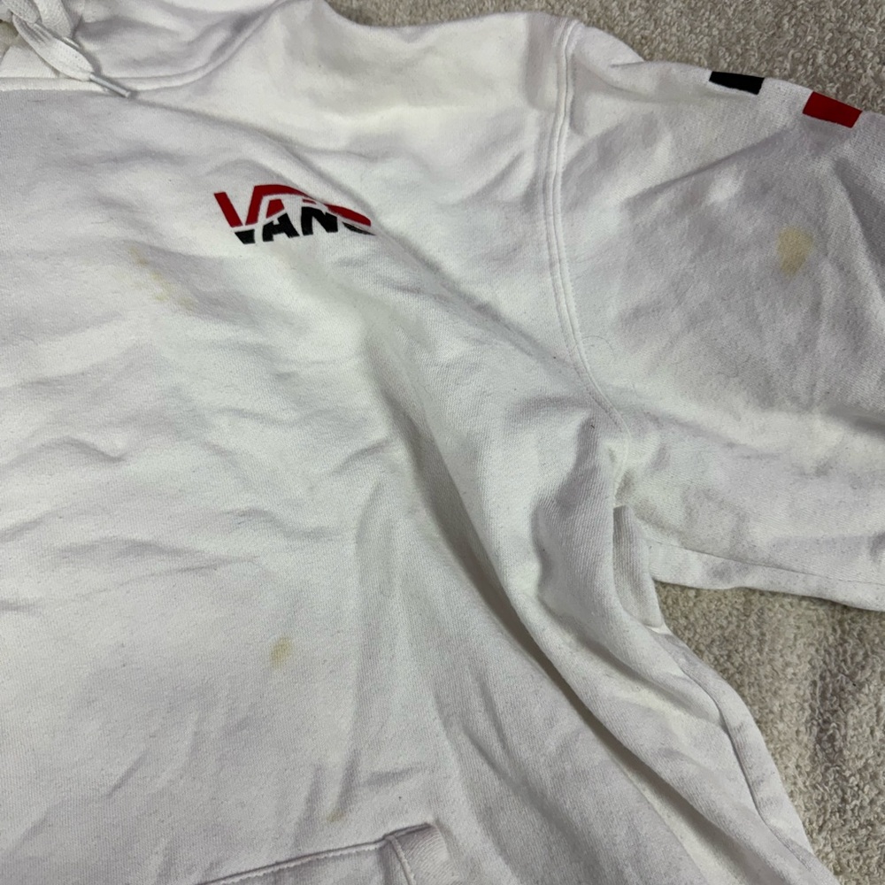 Vans White Checkered Men's Sweater - Picture 3 of 3
